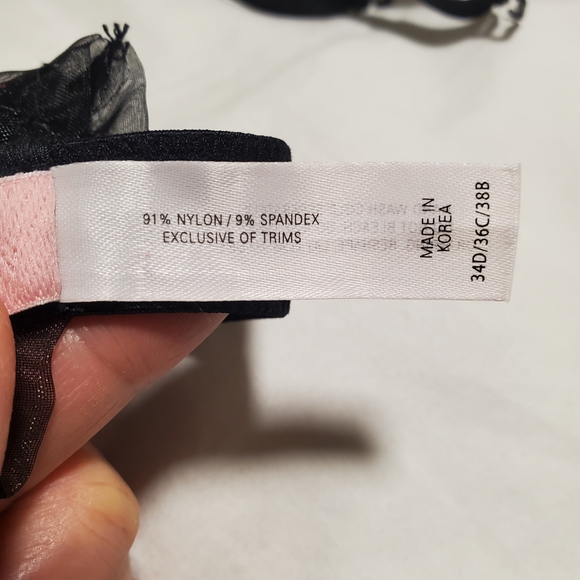 Victoria's Secret Vintage Plunge Bra, Size 34D 36C 38B, Black NWT - Picture 11 of 12